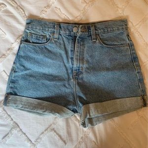 BDG Mom high rise jean shorts - size 27W